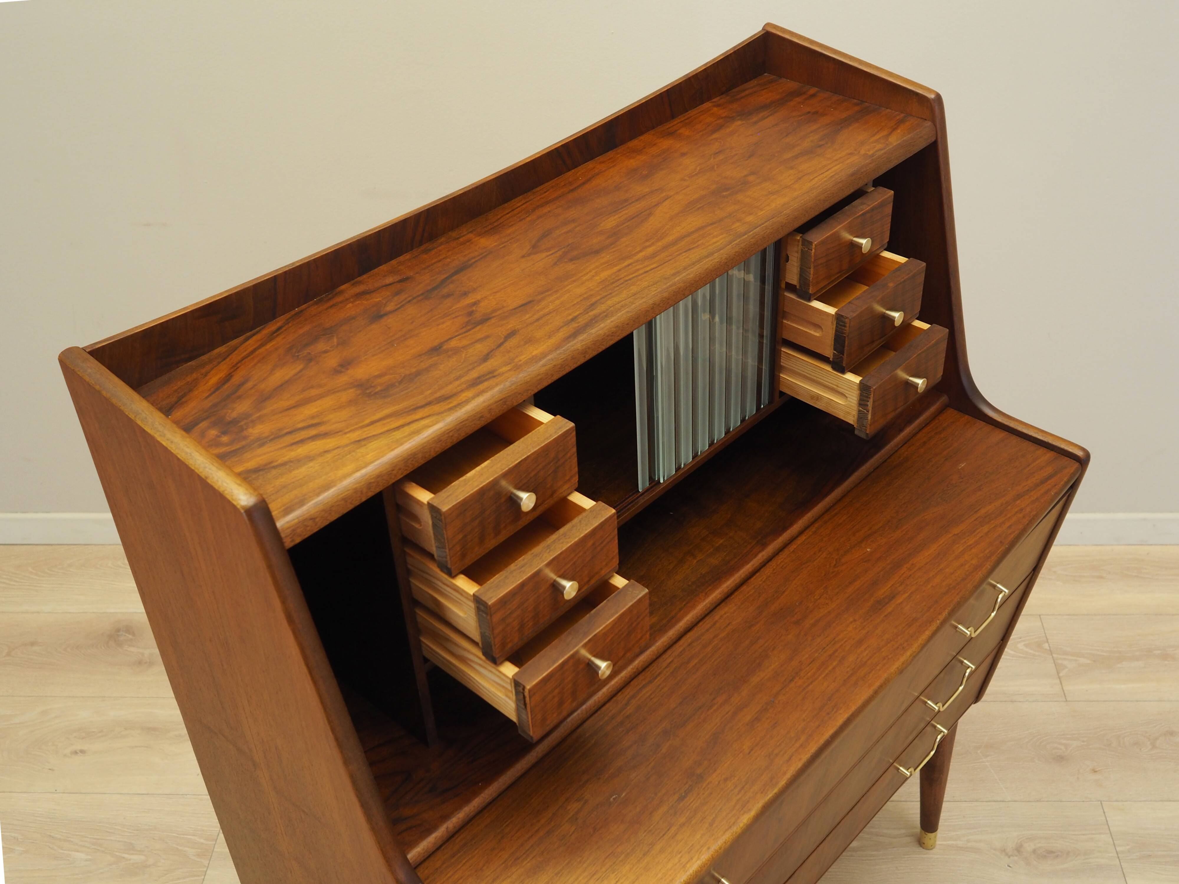 Walnut secretary, Danish design, 1970s, production: Denmark