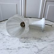 Art Deco wall lamp in molded glass and porcelain 30s