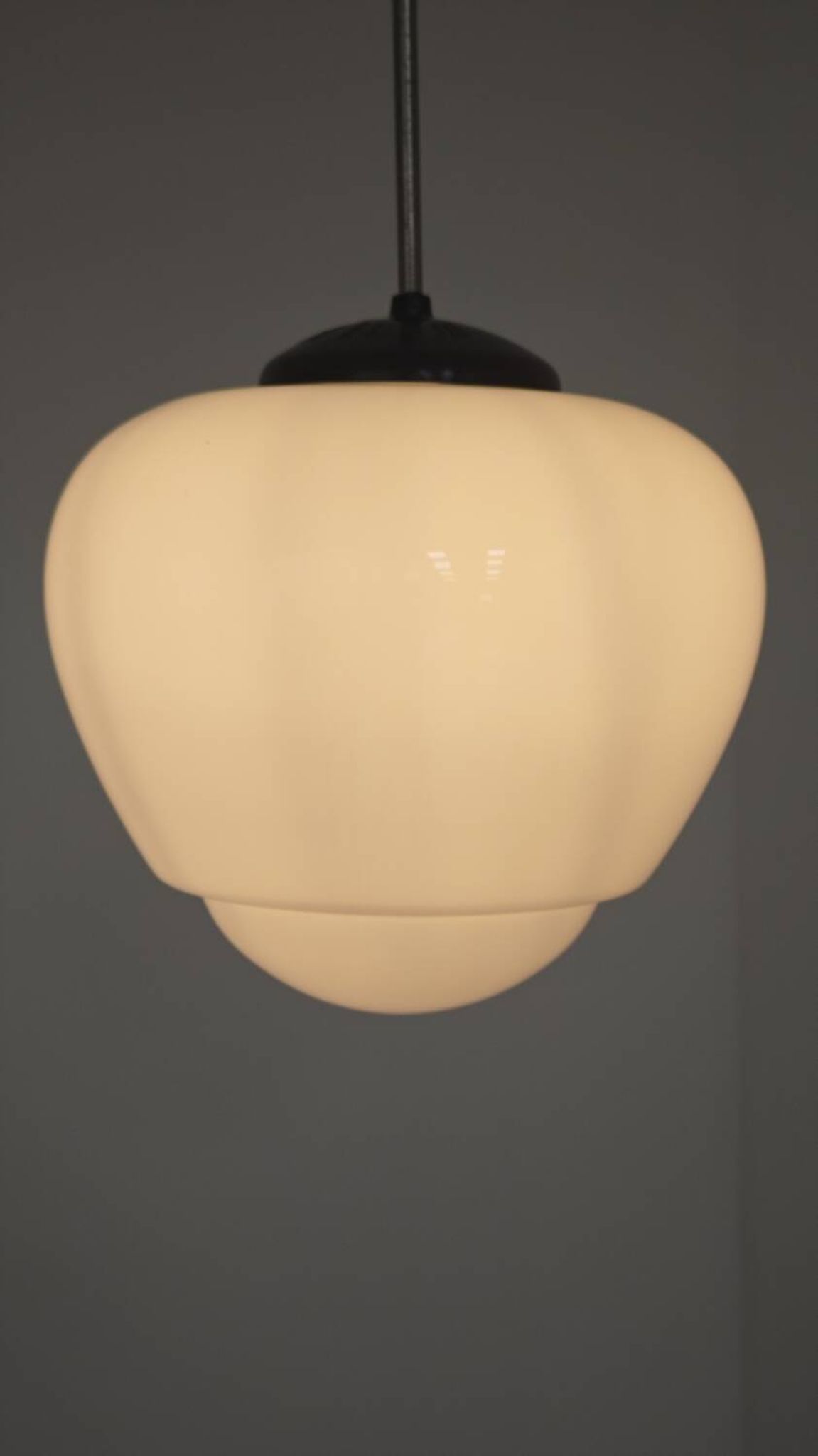 Czechoslovak opaline and Bakelite Bauhaus suspension