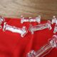 10 vintage 1960s clear glass knife holders