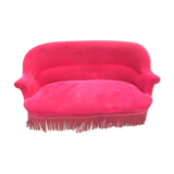 Napoleon III red velvet bench