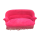 Napoleon III red velvet bench