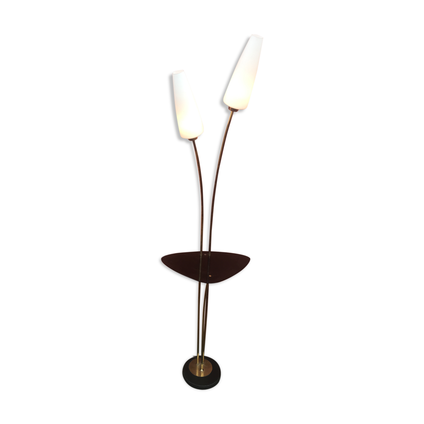 Floor lamp 50s brass