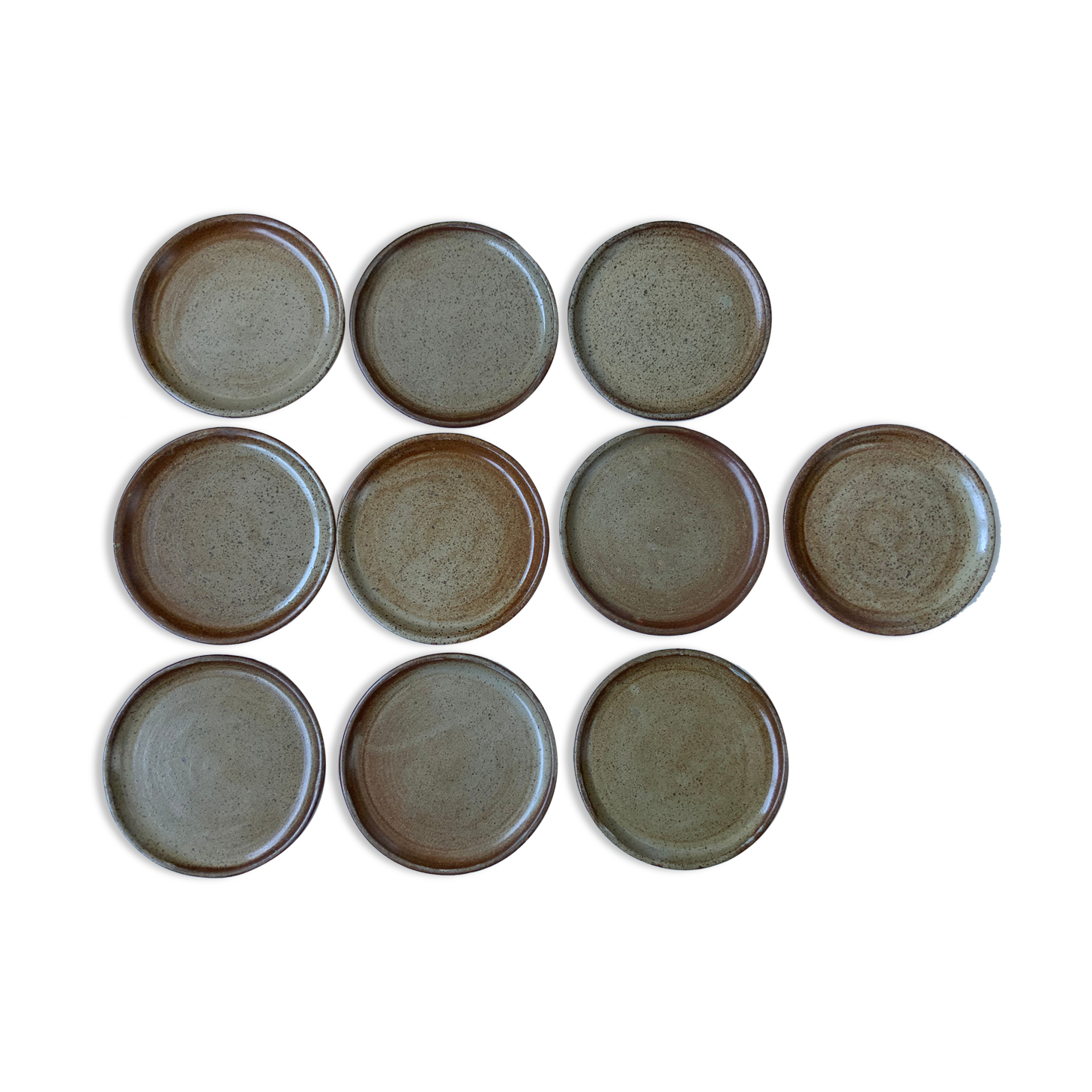 10 vintage sandstone plates