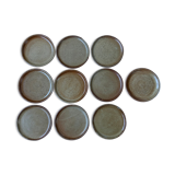 10 vintage sandstone plates