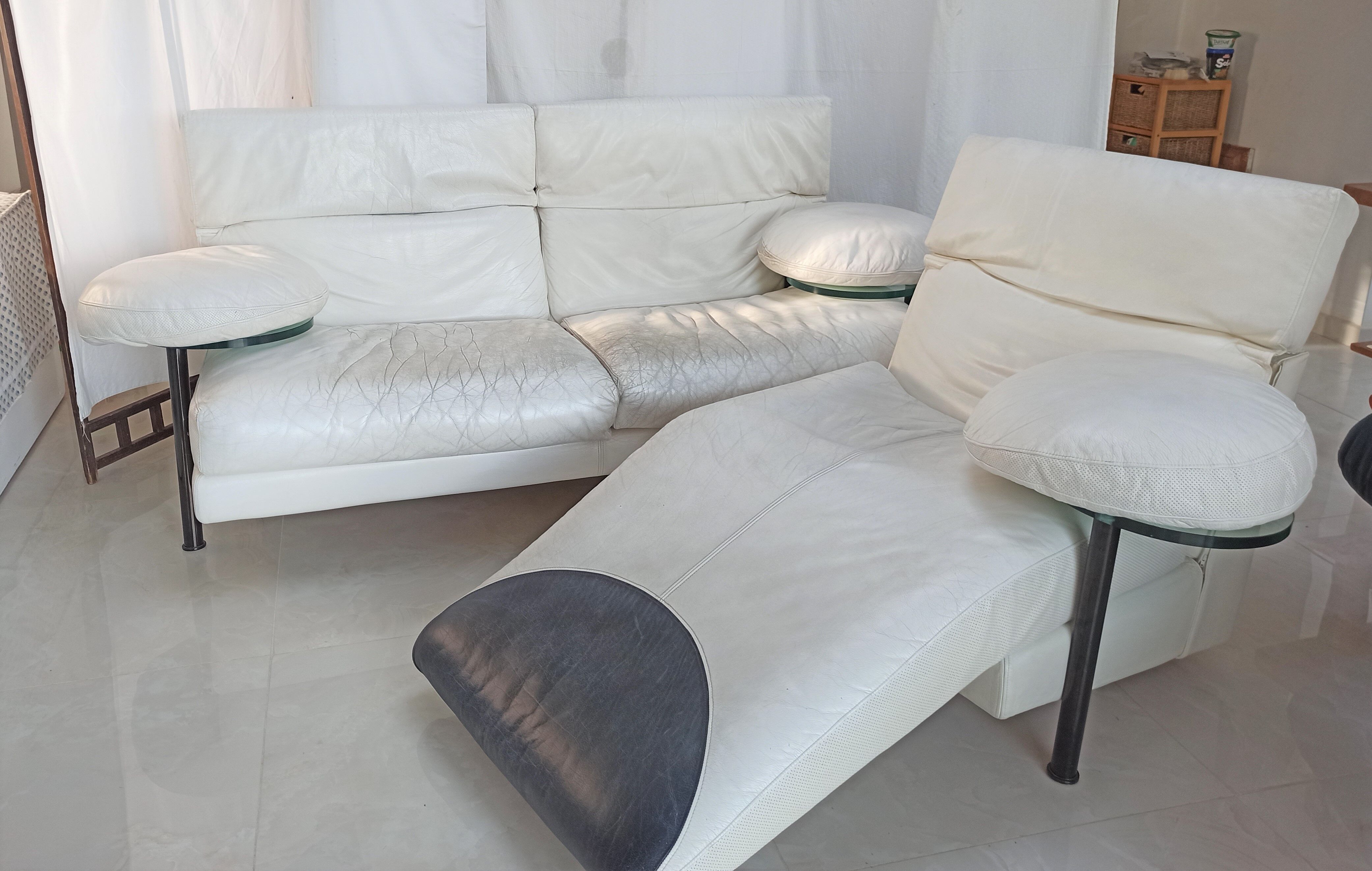 Sofa and armchair model Arca by Paolo Piva for B & B Italia