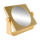Small cream plastic bathroom mirror to attach, 1970s
