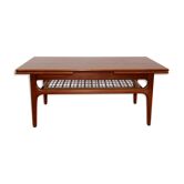 Table low Scandinavian vintage teak Trioh