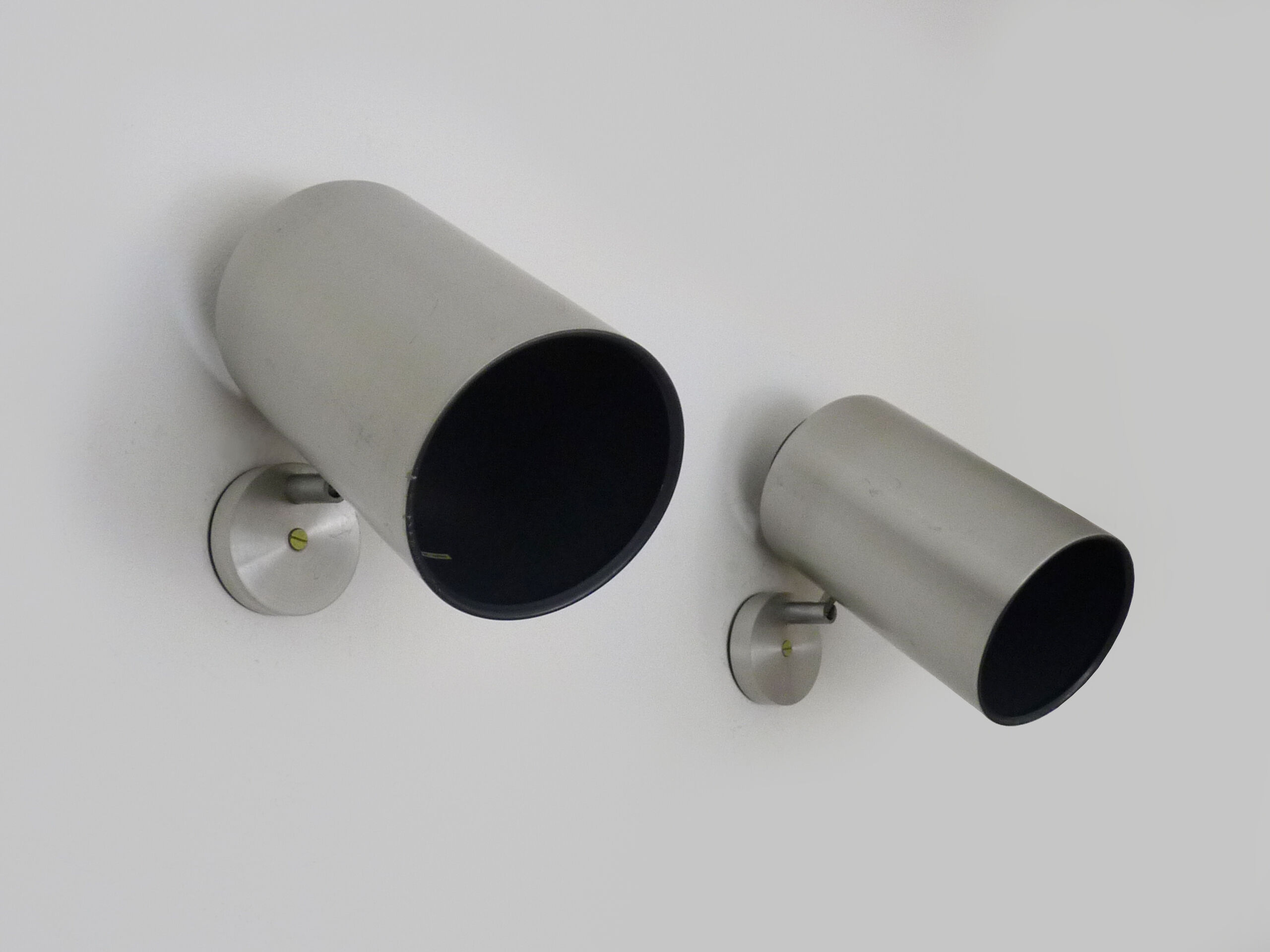 Pair of adjustable wall lights philips made in holland, 70s