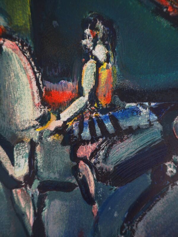 Georges rouault : l'écuyère - lithographie originale