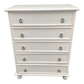 Commode vintage blanche