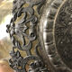 Aiguière étain et verre soufflé XIX style renaissance