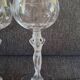 2 crystal wine glasses from Bayel, 20th century