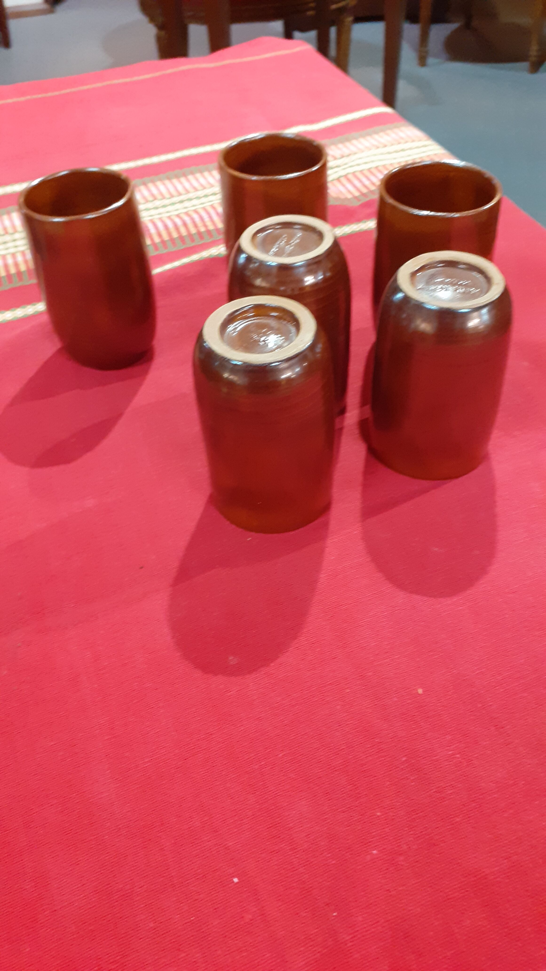 Set of 6 chairs vallauris felix ceram