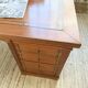 Double-sided walnut counter desk 1900