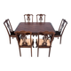 Antique table and chairs from the 19th century, Western Europe.