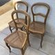 Lot de 3 chaises cannées Louis Philippe