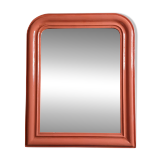 Miroir à poser vintage de style Louis Philippe corail 61 cm x 52 cm