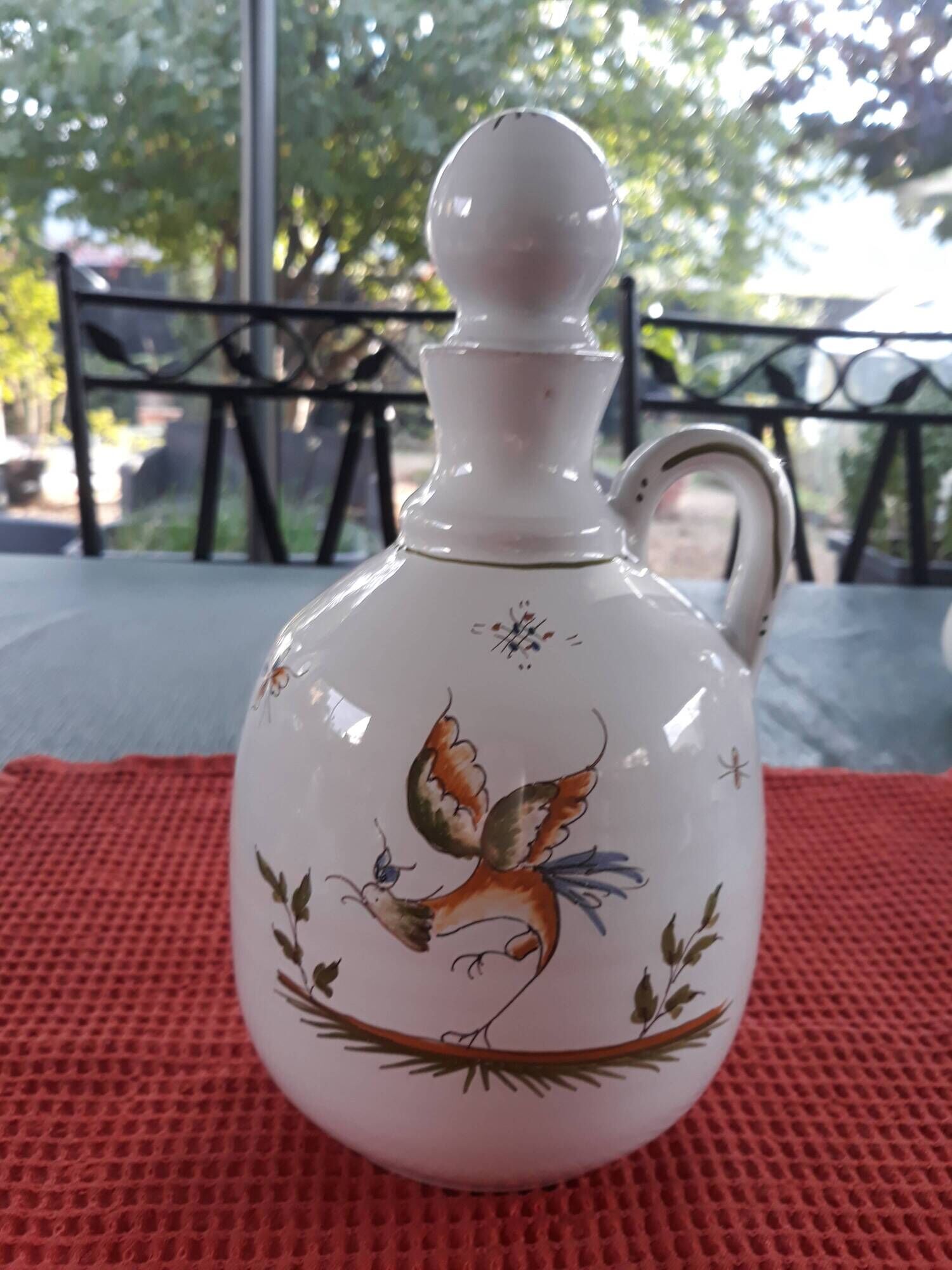 handmade carafe from Moustiers