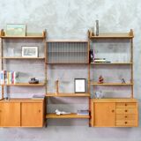 Mid-Century Modular Teak Wall Unit by John Texmon for Blindheim Mobelfabrik, Norway,  1960s