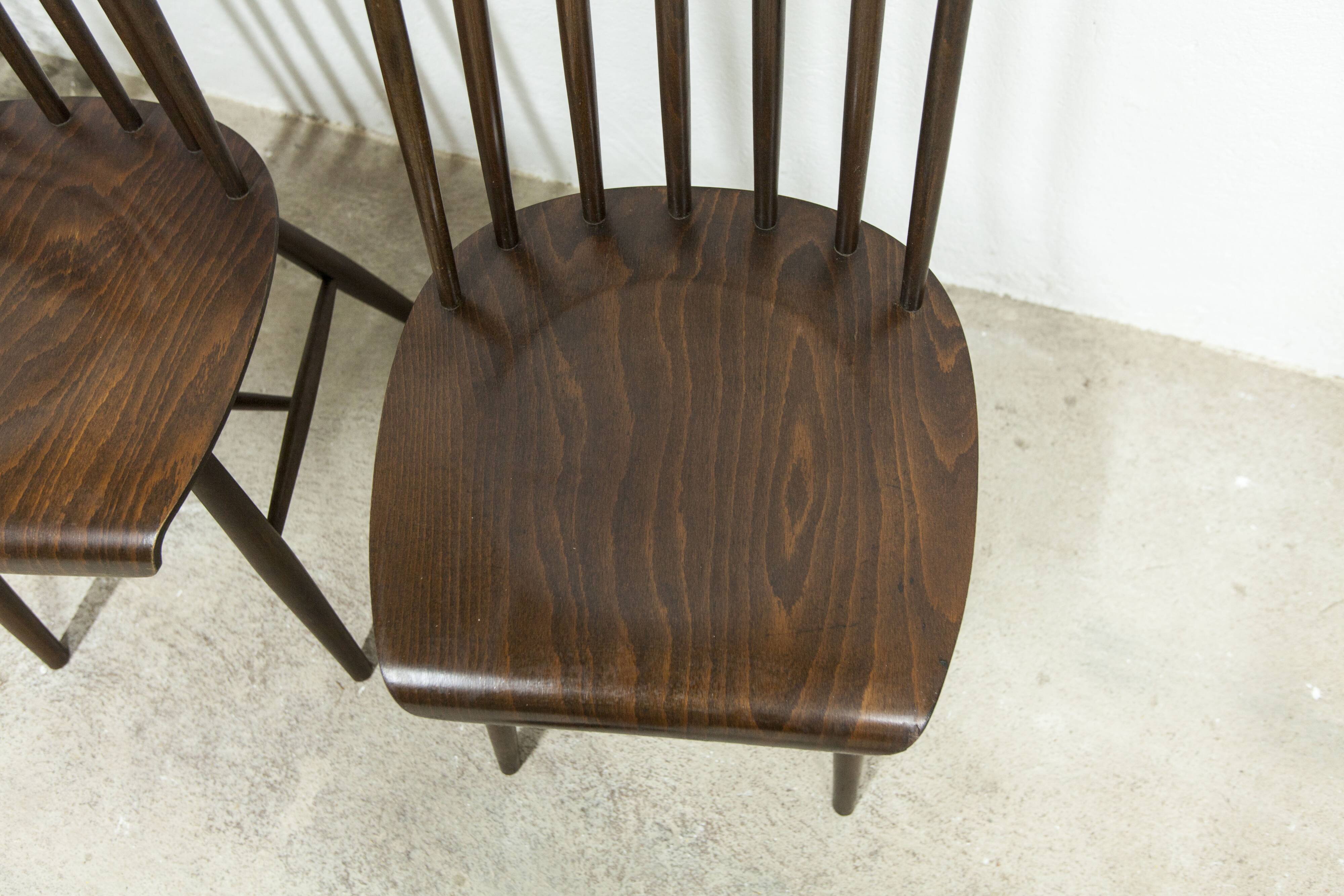 Lot de 4 chaises swr fanett de Ilmari Tapiovaara