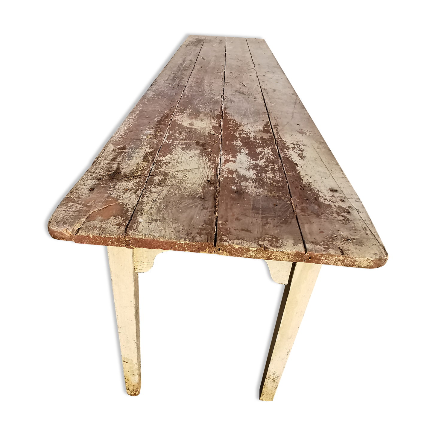 Narrow farmhouse table 270cm