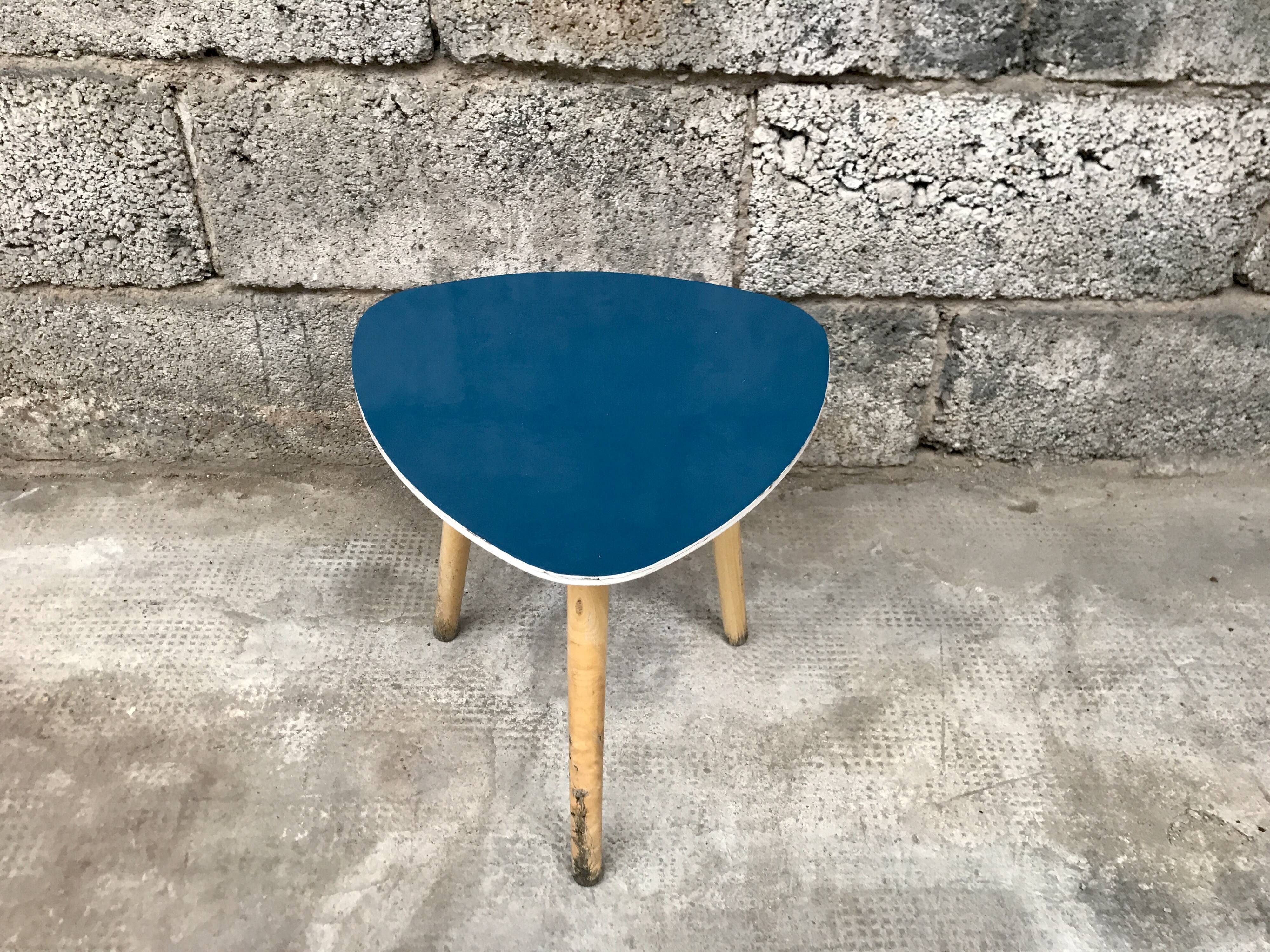 Triangular coffee table 1970