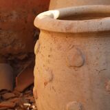 Large handmade raw tamegroute terracotta jar