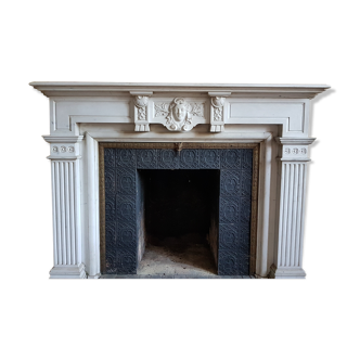 Marble fireplace