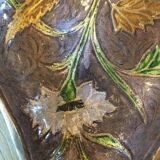 Empty vintage pocket in partitioned brass