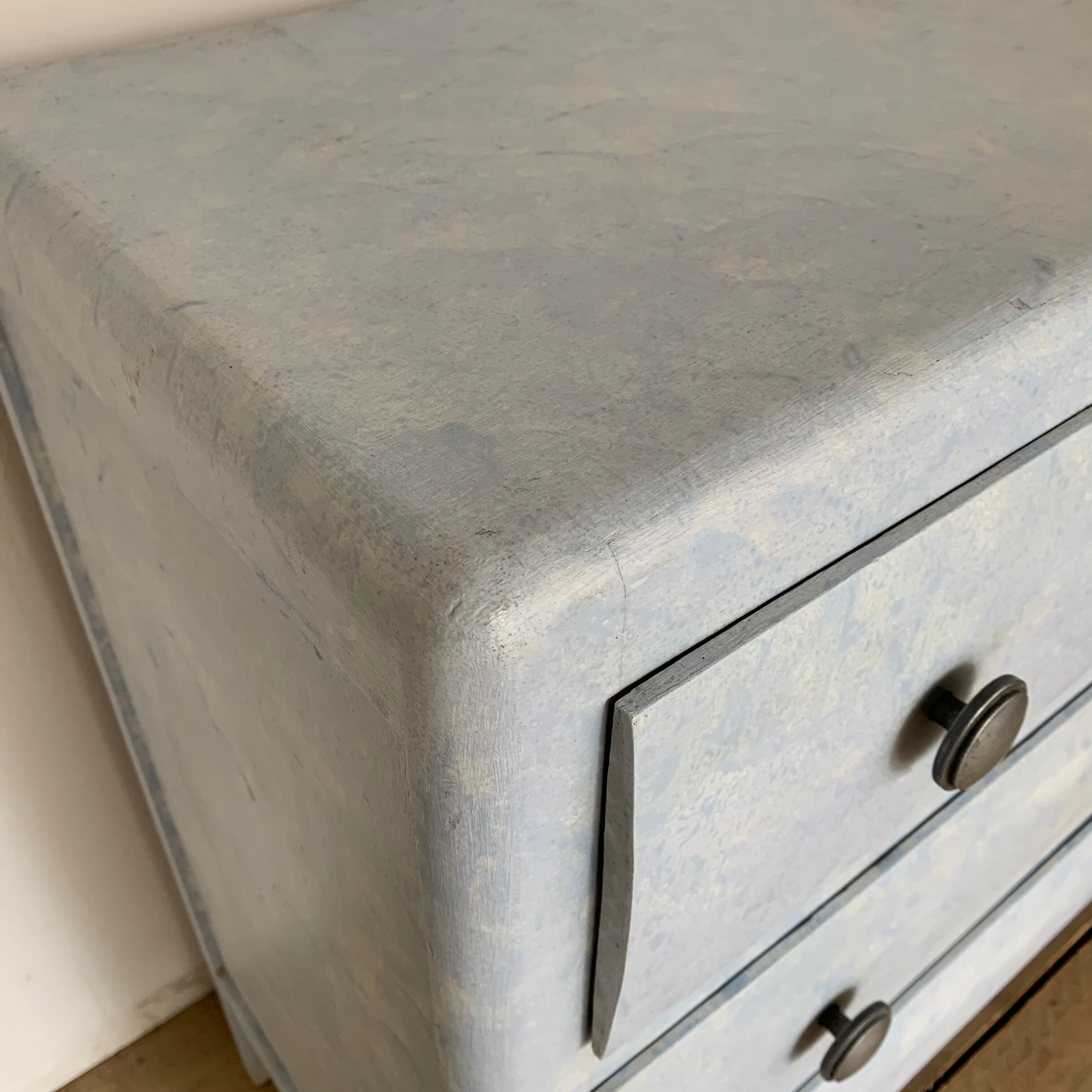 Blue vintage dresser