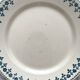4 flat plates in “Barbeaux” ironstone, Clairefontaine earthenware