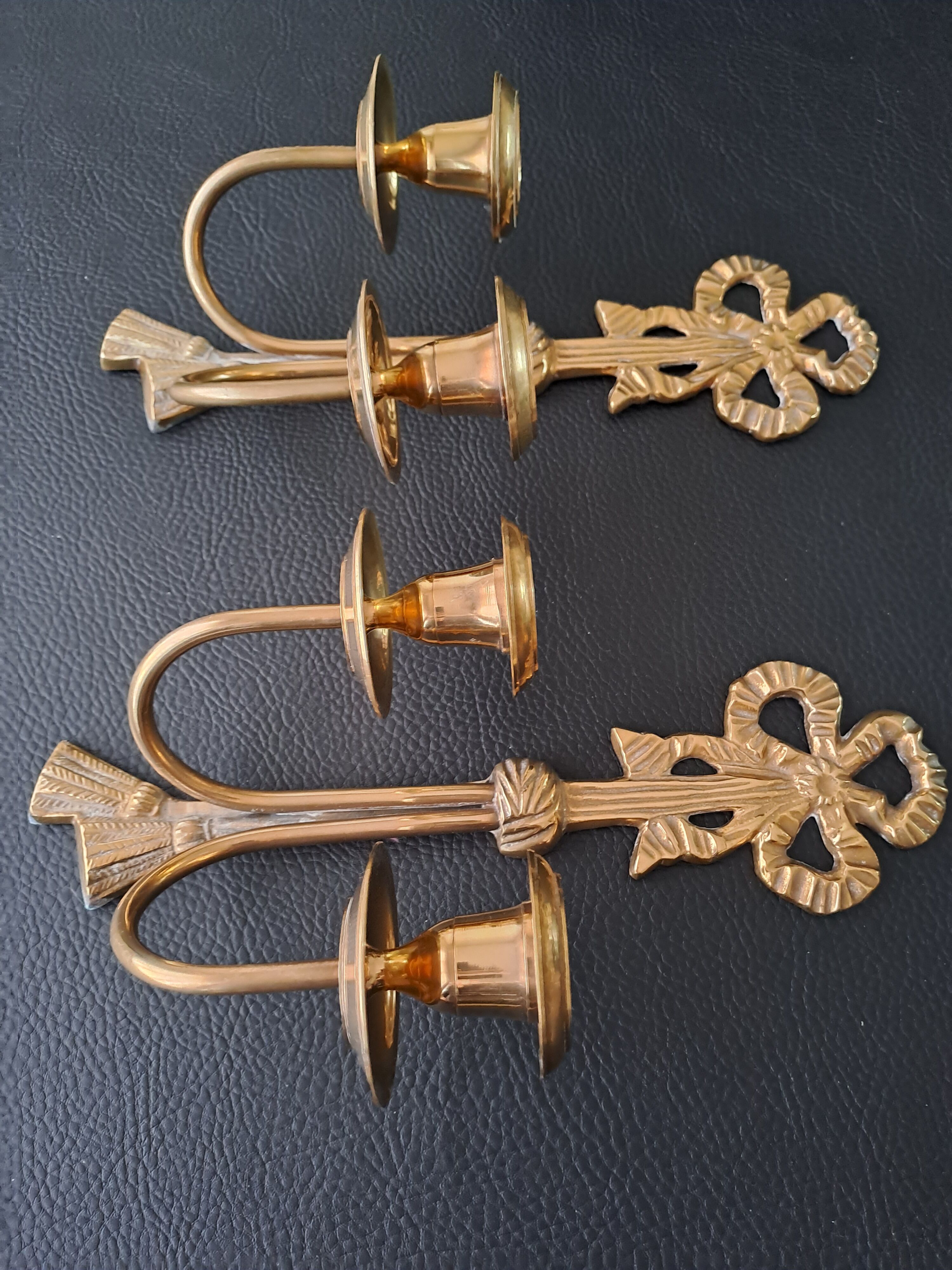 Bronze candle holders