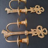 Bronze candle holders