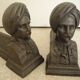 chenets anciens fonte décor orientaliste cast iron fireplace andirons