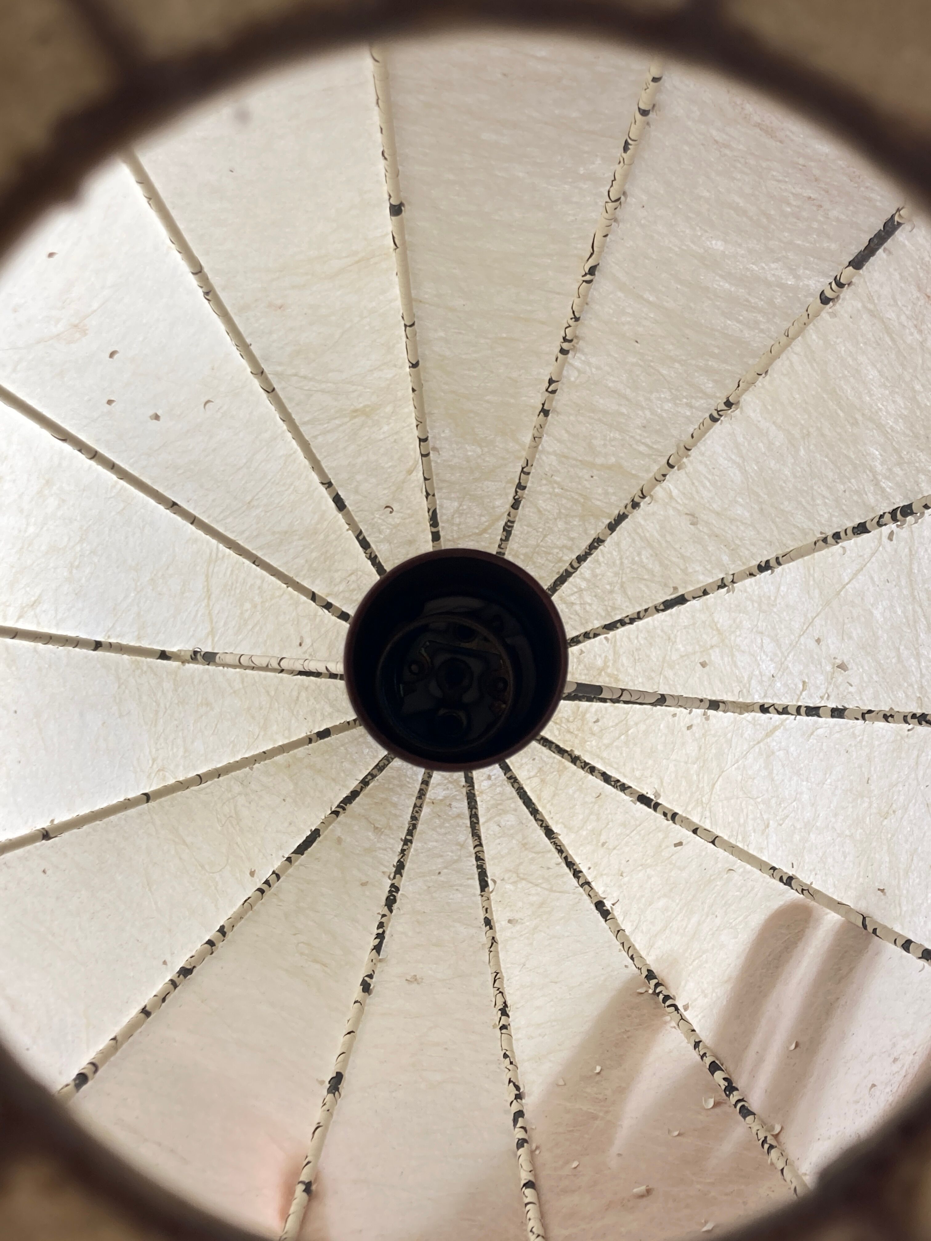 Cocoon space age lantern pendant, Germany 1960s