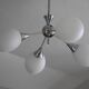 Lustre spoutnik metal & opalines