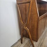 Art Decò sideboard in walnut stained beech open space design