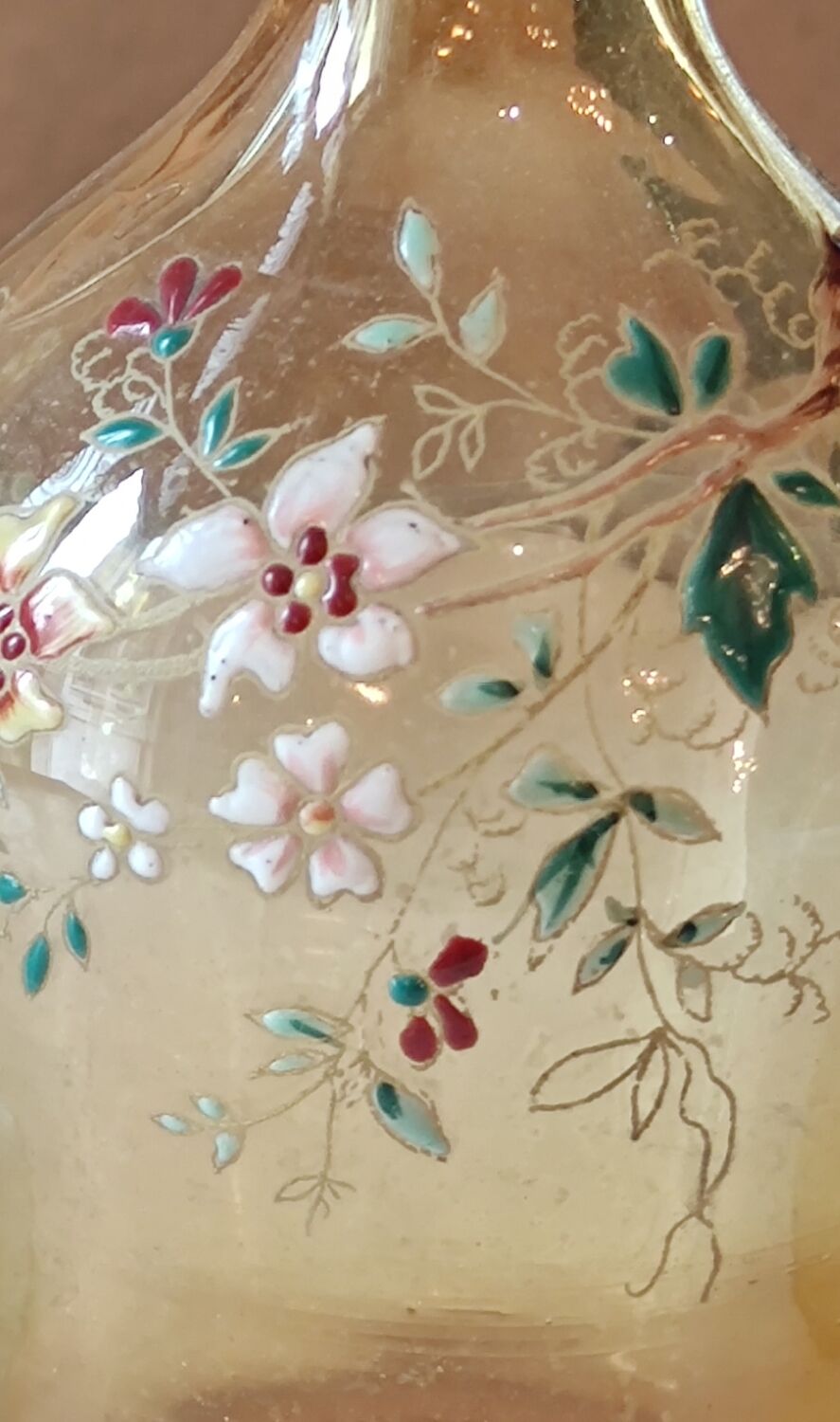 Old enamelled liquor service