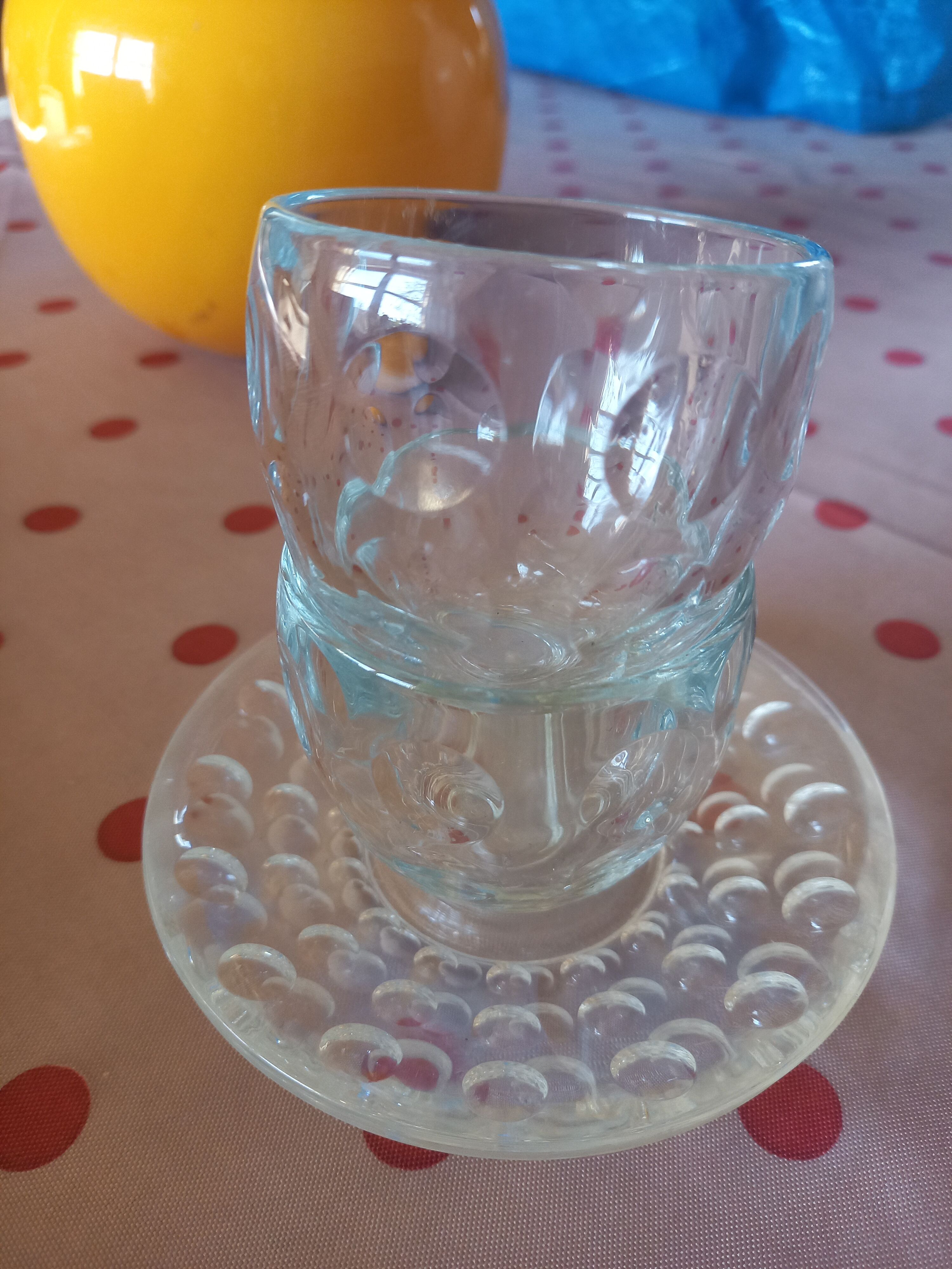 Set 4 cups 4 sub-cups Guzzini bubble model Venice