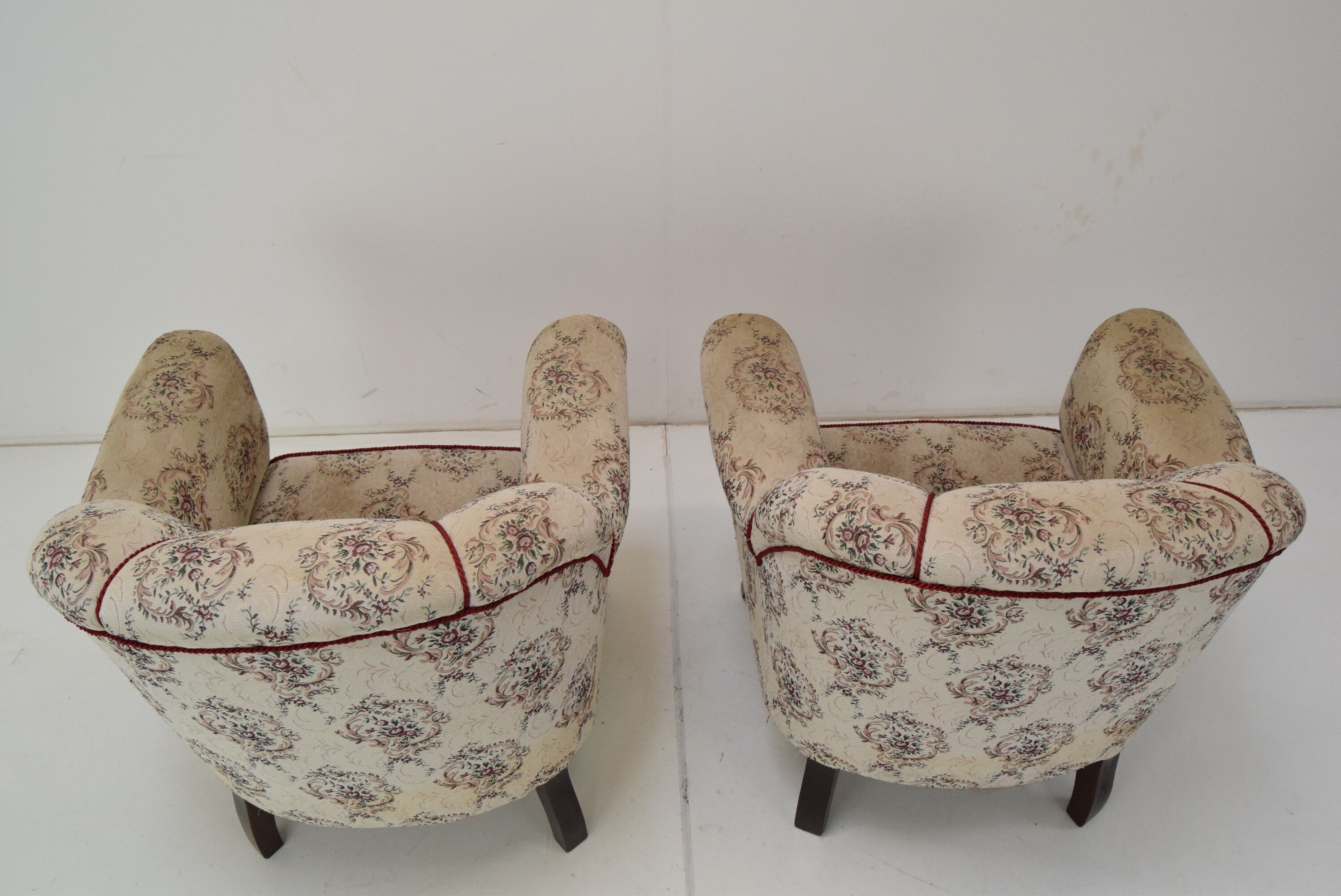 Pair of Mid-century Armchairs,Czechoslovakia,1950's.