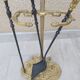 Bronze and iron fireplace kit