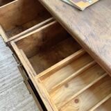 XXL walnut silk loom furniture from the 50s