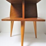 Light wood tripod bedside  1960