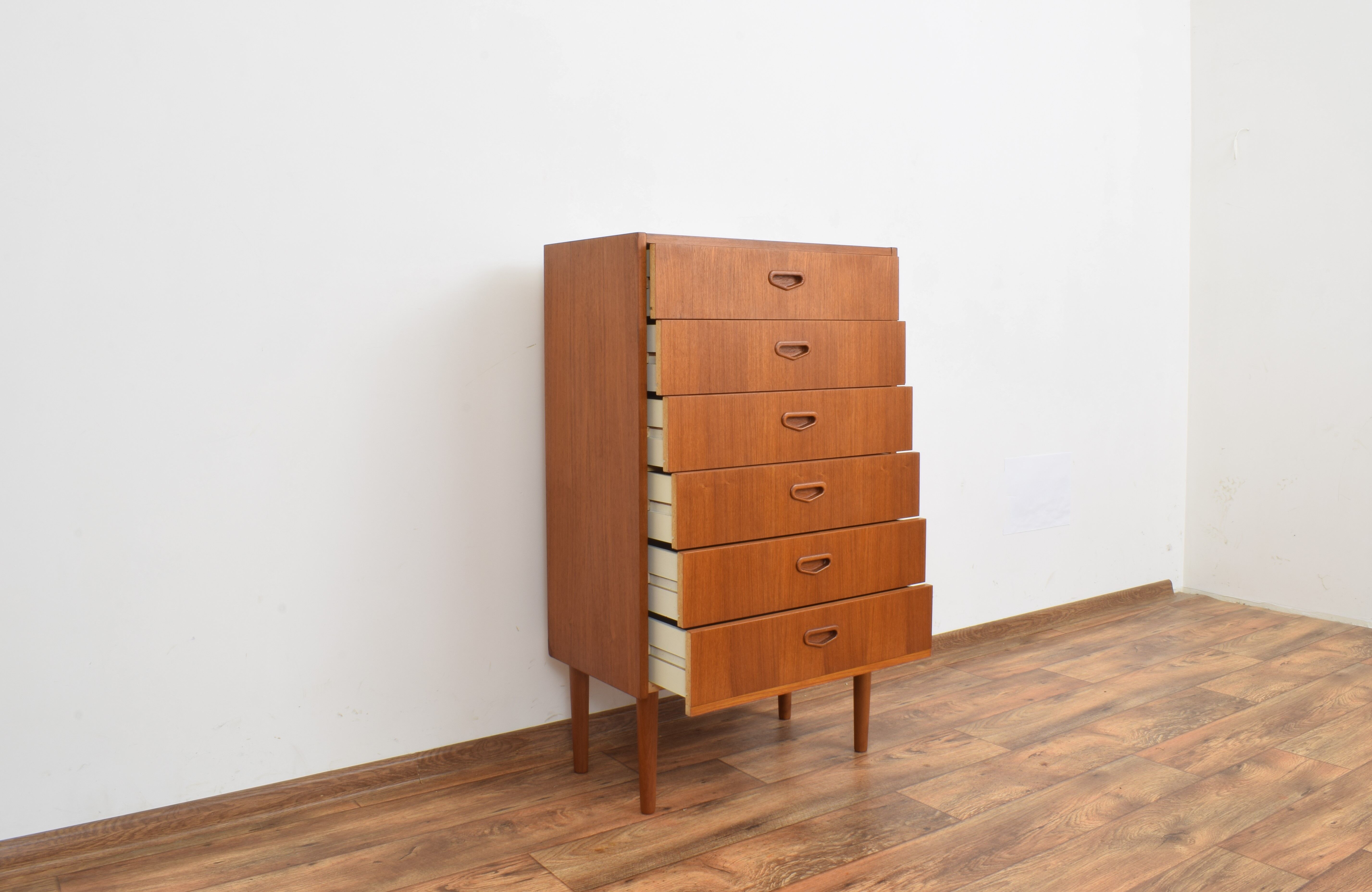 Mid-century swedish teak chest of drawers, 1960s.