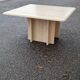 Square travertine coffee table