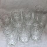 Set of 11 advertising glasses BP 70's