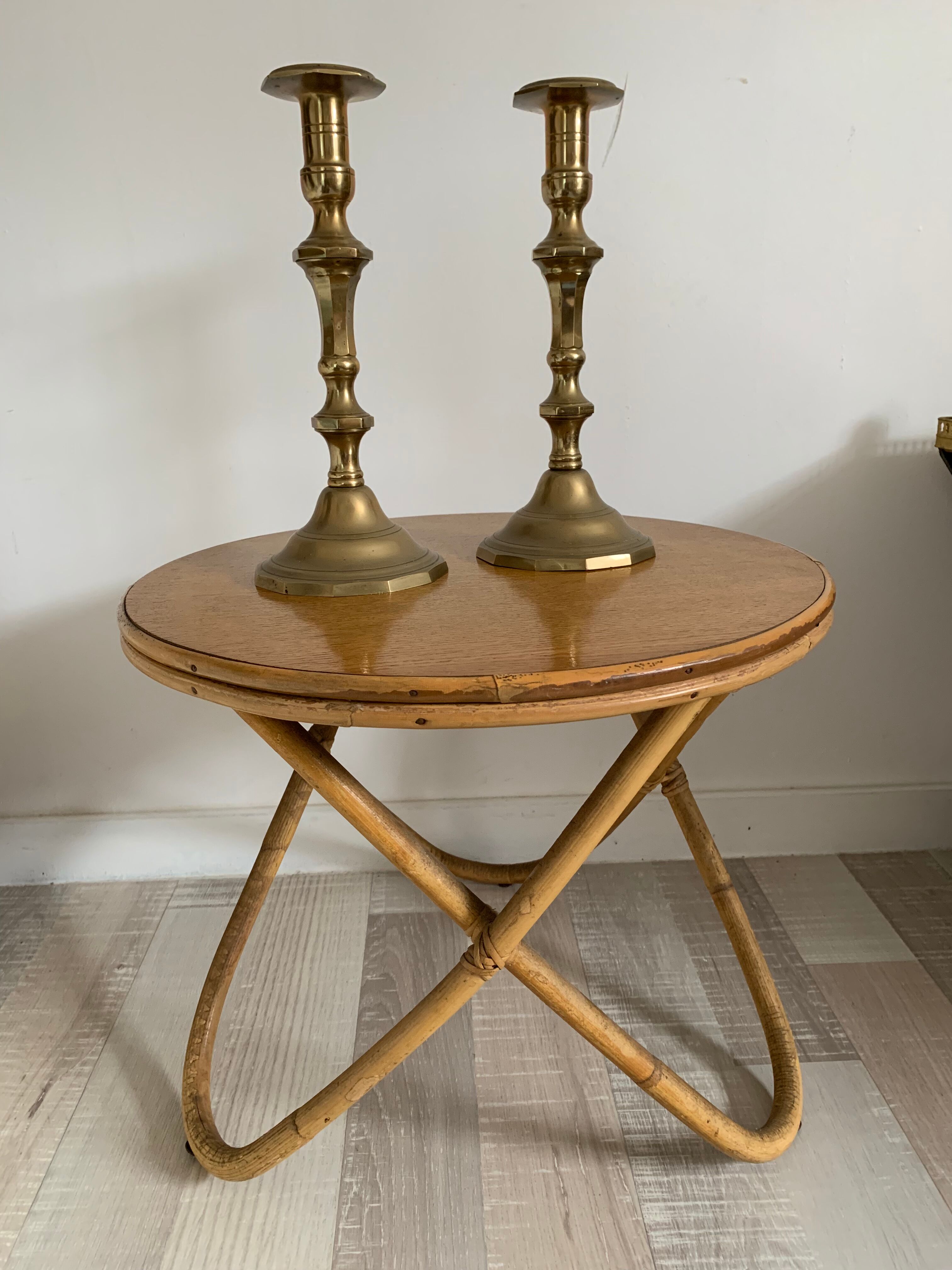 Candlesticks brass 1960