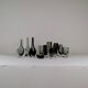 Midcentury collection of 12 pieces of art glass by Nils Landberg, Orrefors, Sweden, 1950s.