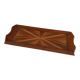 Ancien plateau rectangulaire en bois marqueté art déco